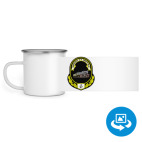 Кружка металлическая белая (круговая запечатка)