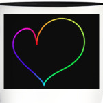  Радужное сердце