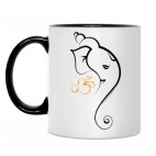 Кружка двухцветная