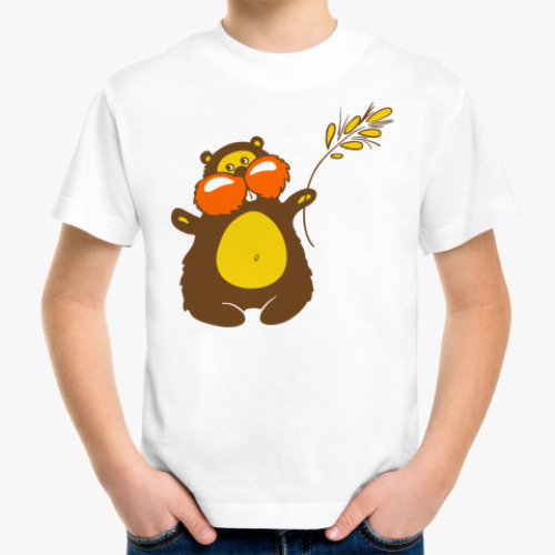 Детская футболка Хомячок с пшеницей