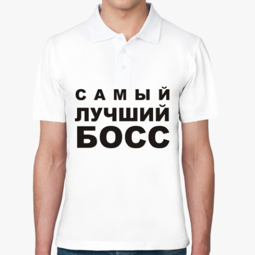 Рубашка поло с принтом Лучший БОСС
