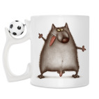 Кружка с футбольным мячиком