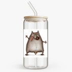 Банка с бамбуковой крышкой