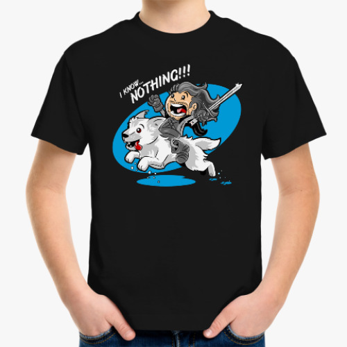 Детская футболка I know nothing!