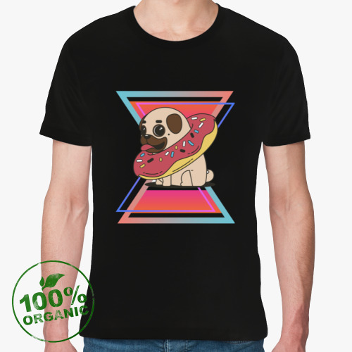 Футболка из органик-хлопка Пончик с собачкой