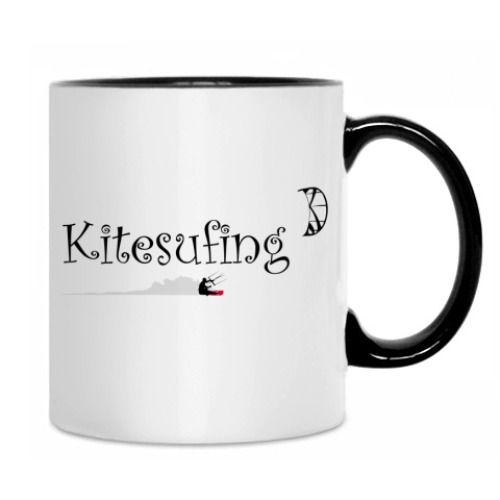 Кружка с принтом Кайт зона