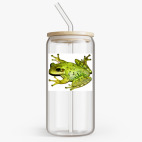 Банка с бамбуковой крышкой