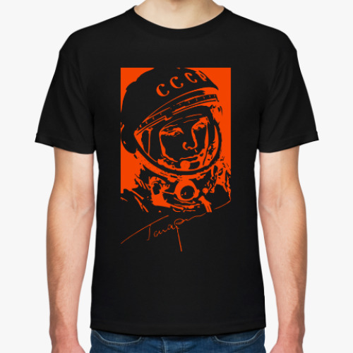 Футболка с принтом Yuri Gagarin