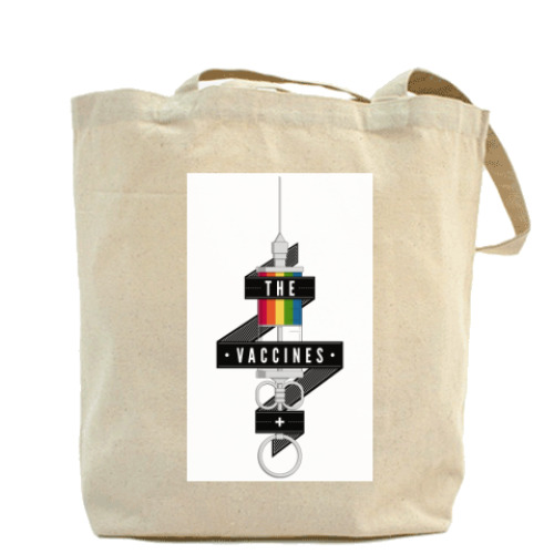 Сумка шоппер с принтом The Vaccines