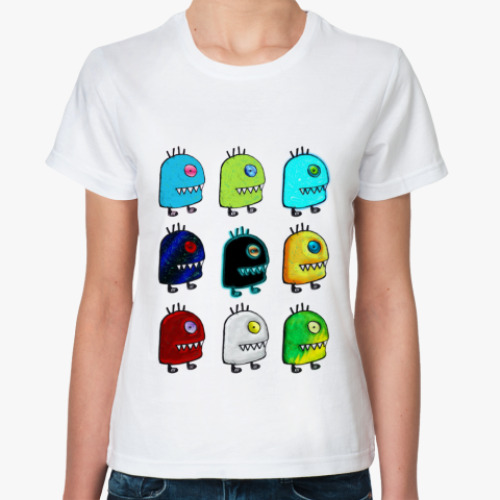 Классическая футболка с принтом  UFO