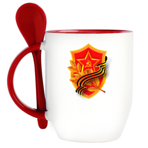 Кружка с ложкой День Победы