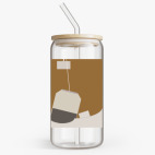 Банка с бамбуковой крышкой