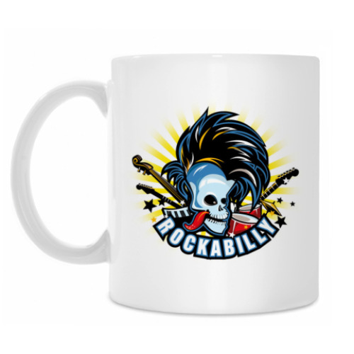 Кружка с принтом Rockabilly