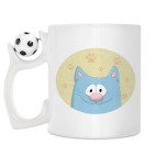 Кружка с футбольным мячиком