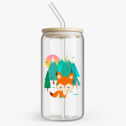 Банка с бамбуковой крышкой