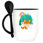 Кружка с ложкой