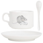 Добрая мышка с мешочком семечек