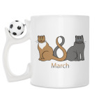 Кружка с футбольным мячиком