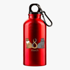 Металлическая бутылка 400 мл UV-DTF