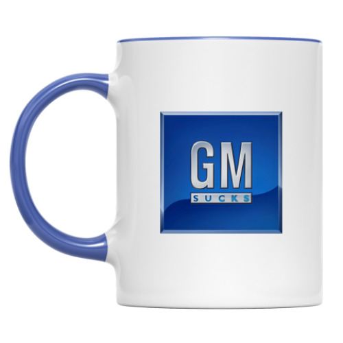 Кружка с принтом GM SUCKS