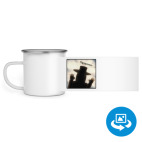 Кружка металлическая белая (круговая запечатка)