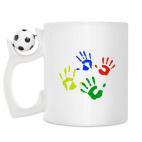 Кружка с футбольным мячиком