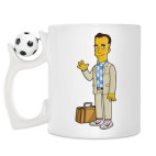 Кружка с футбольным мячиком
