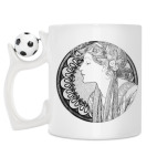 Кружка с футбольным мячиком