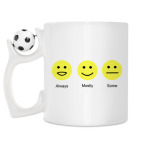 Кружка с футбольным мячиком