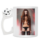 Кружка с футбольным мячиком