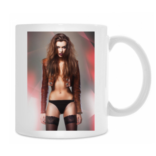 Кружка с принтом Гипнотический взгляд