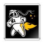 Магнит 6.5 x 6.5 см астронавт