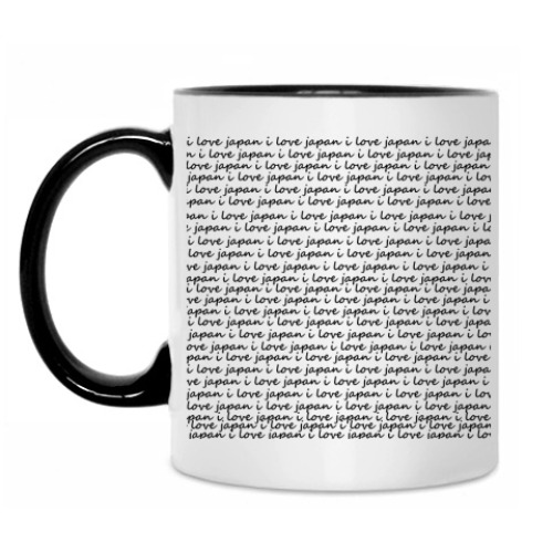 Кружка с принтом I love Japan
