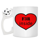 Кружка с футбольным мячиком