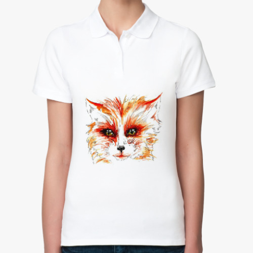 Женская рубашка поло (печать) Foxy