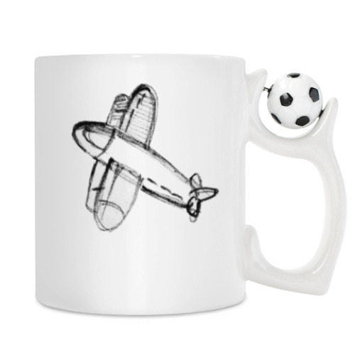 Кружка с принтом Самолетик