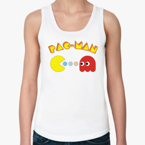 Женская майка с принтом PAC-MAN
