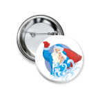 Значок 37 мм Вестники Нового Года