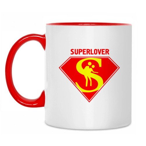 Кружка с принтом  Superlover