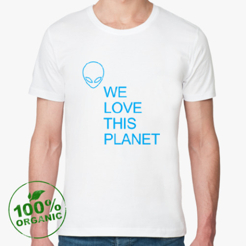 Футболка из органик-хлопка IAA: Мы любим эту планету