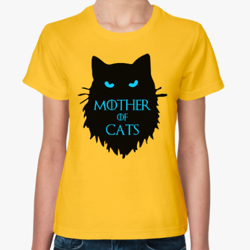 Женская футболка Mother of cats