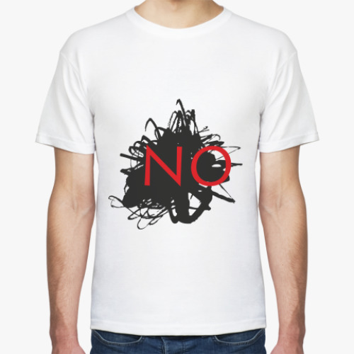 Футболка с принтом NO!