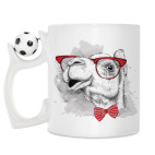 Кружка с футбольным мячиком