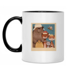 Кружка двухцветная