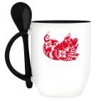 Кружка с ложкой