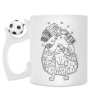 Кружка с футбольным мячиком