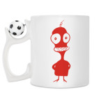 Кружка с футбольным мячиком