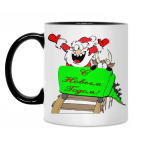 Кружка двухцветная