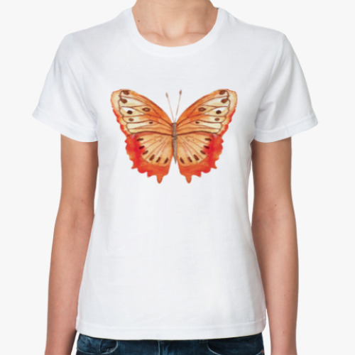 Классическая футболка Бабочка 'Монарх'