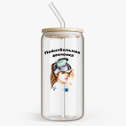 Банка с бамбуковой крышкой